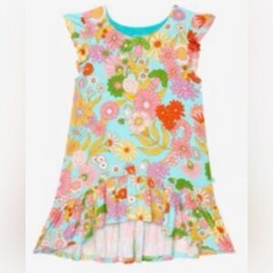 Posh Peanut Dream Ruffled Cap Sleeve Hi-Low Dress, size 12